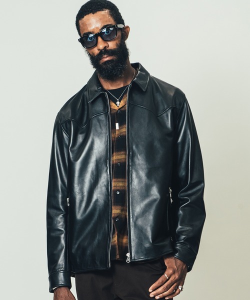 CRIMIE（クライミー）の「LAMB LEATHER WESTERN JACKET（ライダース