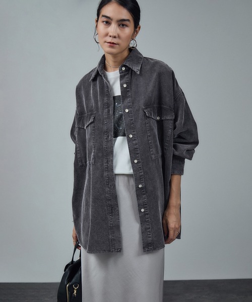 セール】フェードコーデュロイオーバーシャツ / セットアップ対応
