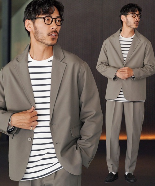 セットアップ】リラックスシルエット テーラードジャケット