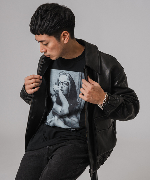 EDIFICE（エディフィス）の「A2 レザーショートブルゾン（ライダース