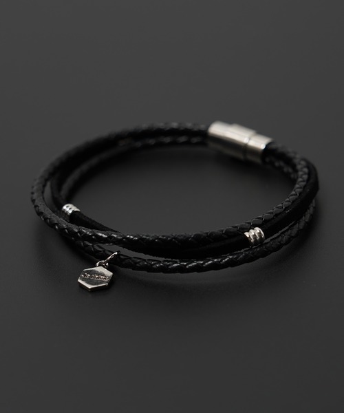 unisex】本革 チャーム レザーブレスレット / Leather Charms Leather