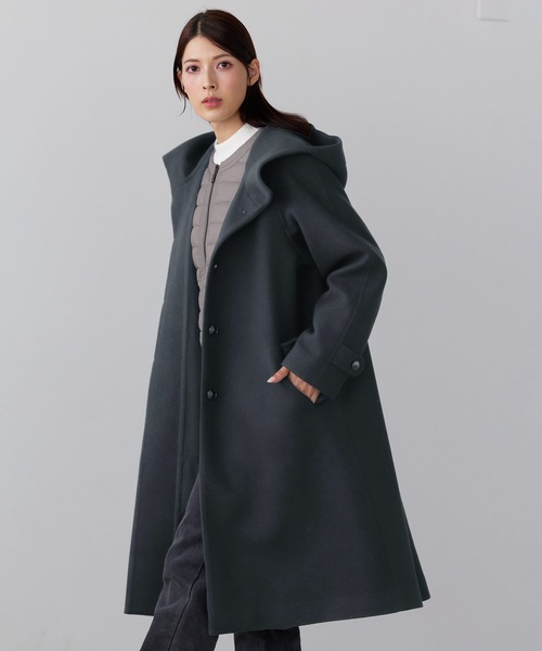 Filomo]フード付きロングコート洗える（その他アウター）｜Filomo