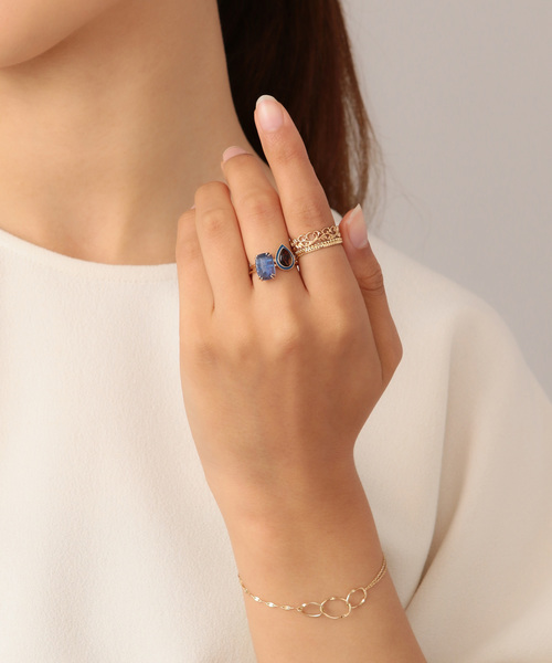 agete（アガット）の「K18チェーンリング（リング）」 - WEAR