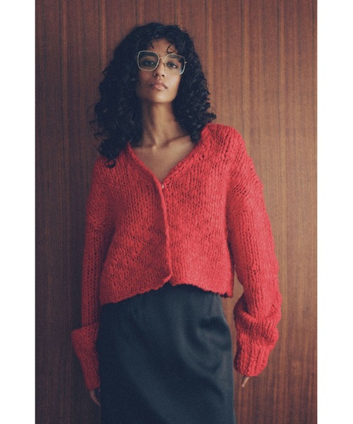 YOOU（ユー）の「Big slab short cardigan（ビックスクラブ