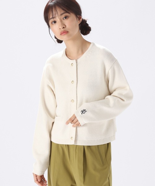 niko and（ニコアンド）の「洗えるメタルボタンカーディガン