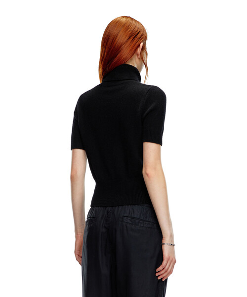 DIESEL（ディーゼル）の「レディース 半袖ニットトップス Dロゴ