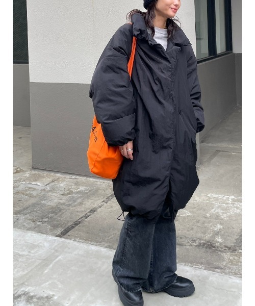 BLACK BY MOUSSY（ブラックバイマウジー）の「stand collar down coat