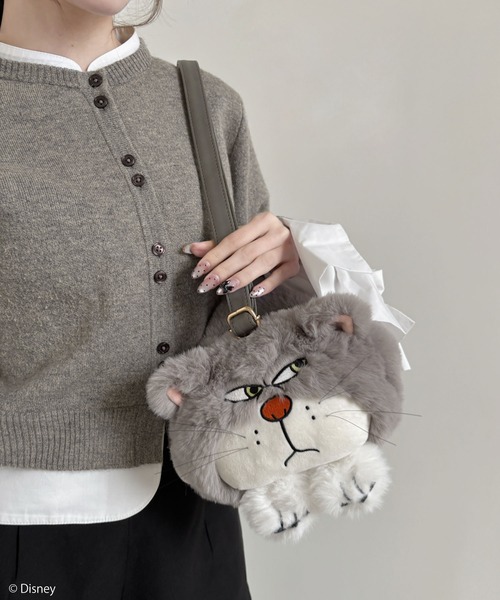 Disney】シンデレラ/ルシファー/ぬいぐるみショルダーバッグ