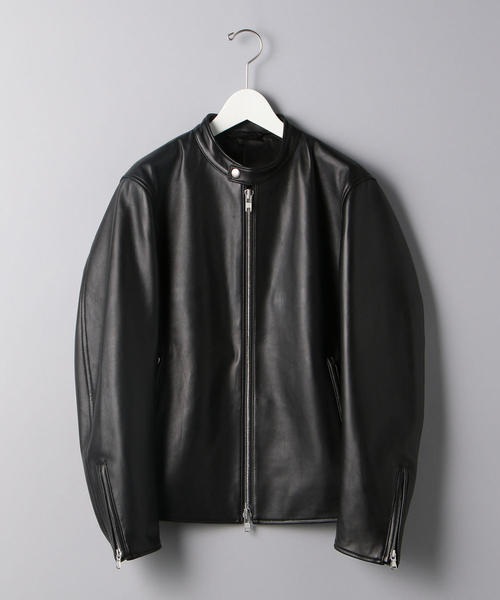 ユナイテッドアローズ　シングルライダース シープレザー シングル ライダース ジャケット