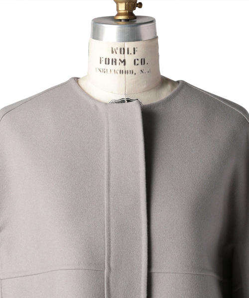 Drawer（ドゥロワー）の「Drawer ウールケヌキノーカラージャケット