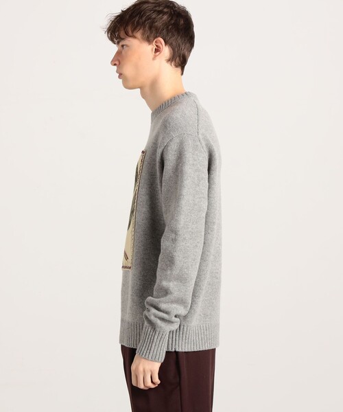 caban（キャバン）の「□CABaN ウールカシミヤ アートフレーム クルー