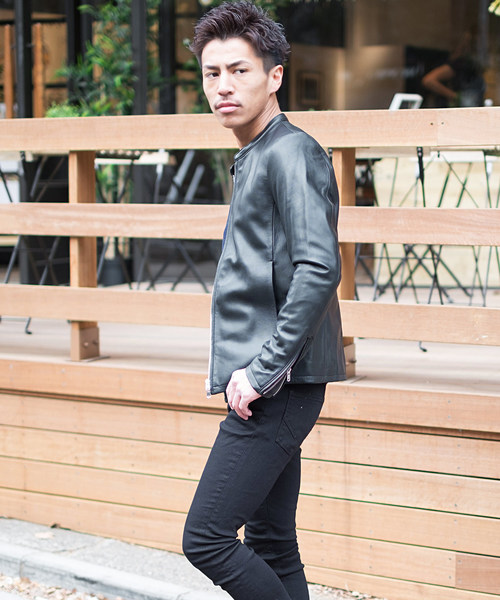 シープレザーシングルライダースジャケット（ライダースジャケット