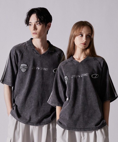 CLEL】Heavyweight Vintage Design Short Sleeve Game T-shirt