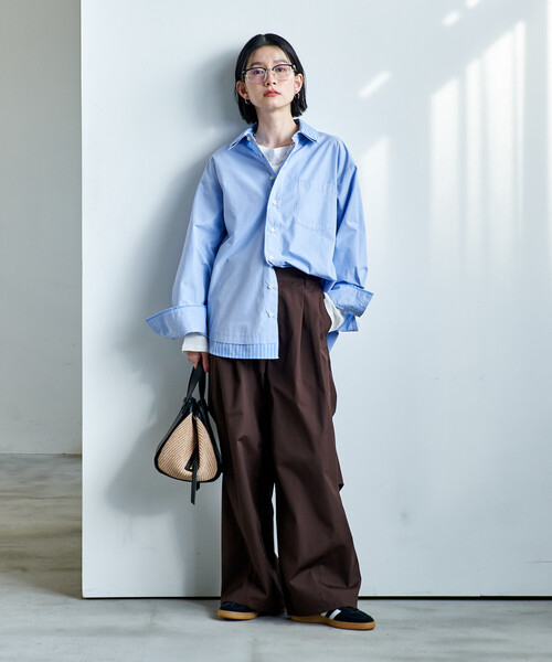 レイヤード風 デザインシャツ（シャツ/ブラウス）｜FREAK'S STORE