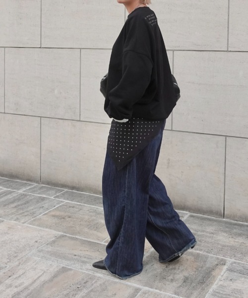 大人気デニム!!低身長から高身長まで着こなし抜群!!】ダブルタック