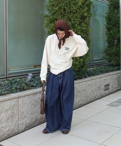 大人気デニム!!低身長から高身長まで着こなし抜群!!】ダブルタック