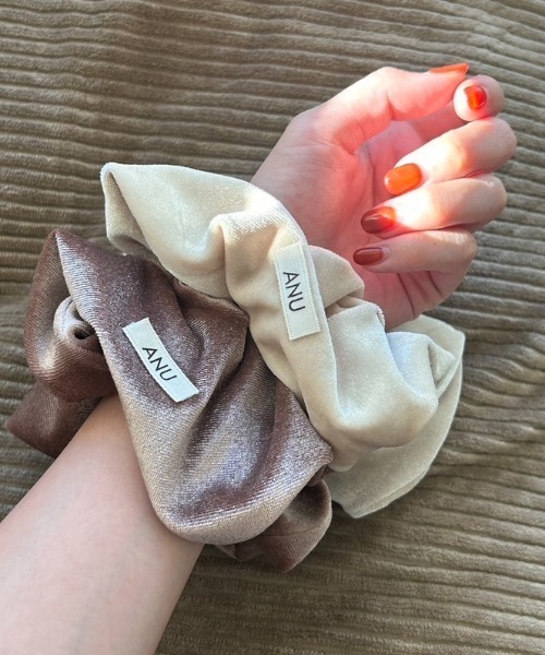 heart velours chouchou - ハートベロアシュシュ（シュシュ）｜ANU