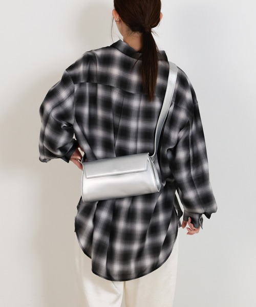 セール】お気に入り3万件突破!ベルトショルダー横長バッグ（ショルダー