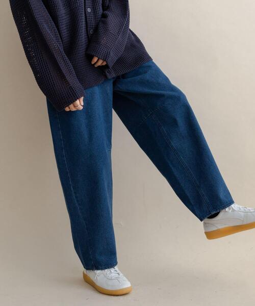 SENEE ホワイト ワイドレッグデニム Sサイズ ホワイトデニムバレル