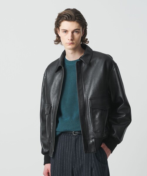 シープ レザー A-2 ジャケット（ミリタリージャケット）｜BEAUTY&YOUTH