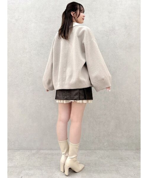 dazzlin（ダズリン）の「【森香澄コラボ】リボンモチーフボアコート