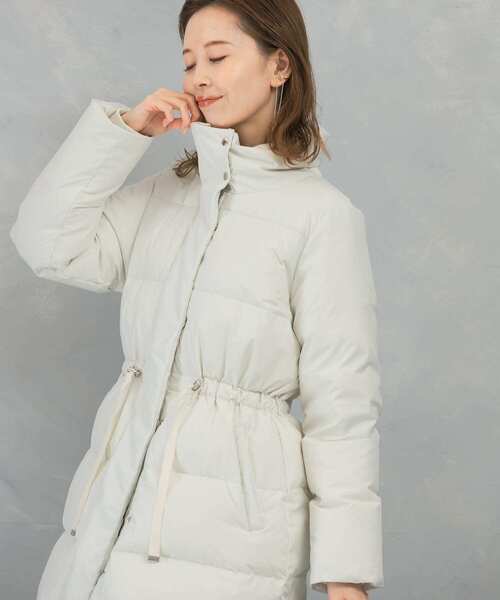 セール】撥水スタンドミドルダウンコート（ダウンジャケット/コート