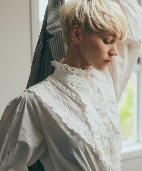 FREAK'S STORE（フリークスストア）の「レーススタンドカラーブラウス