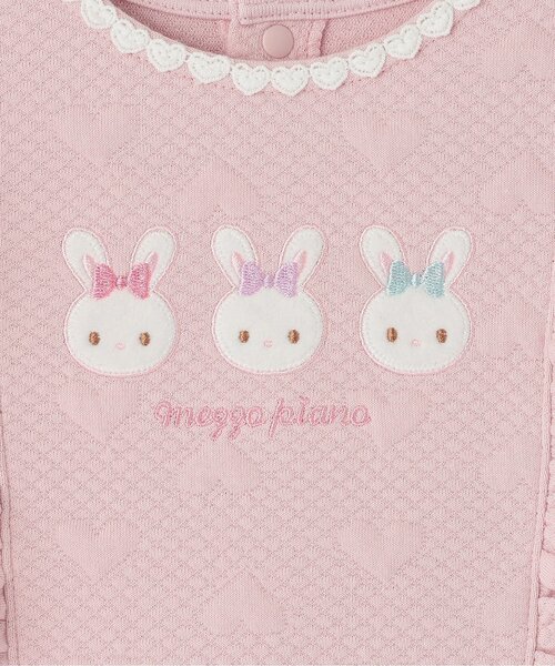 セール】ウサギアップリケ ハートジャガードワンピース（その他ベビー