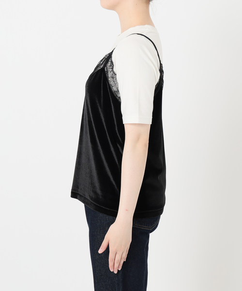 セール】miller/ミラー SLOBE別注 ベロアレースミャミソール