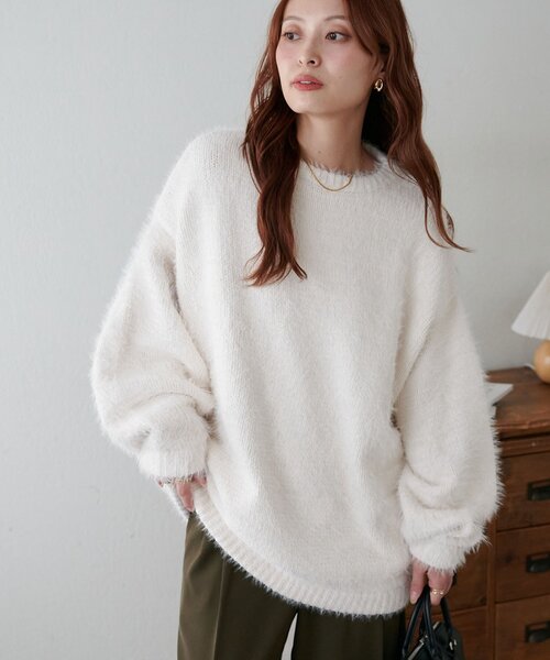 セール】【WEB限定】モヘヤタッチニット（ニット/セーター）｜DISCOAT
