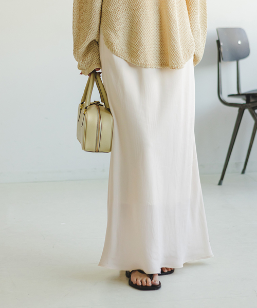セール】《追加》キュプラナローAラインスカート（スカート）｜NOBLE