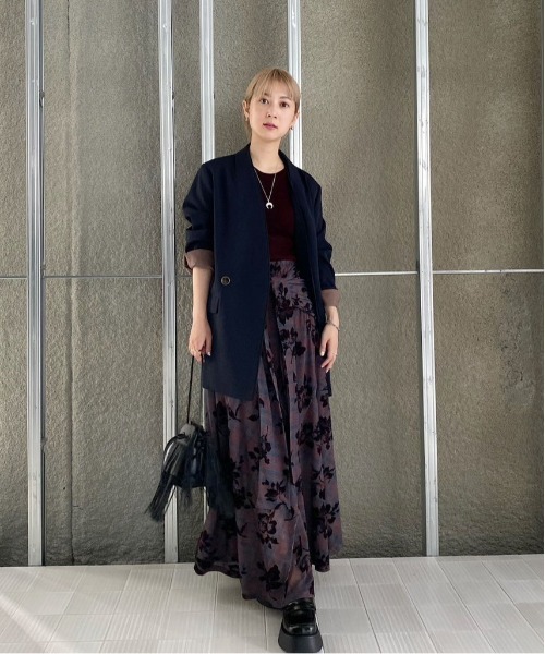Ameri（アメリ）の「FLOCKY FLOWER TWIST SKIRT（スカート）」 - WEAR