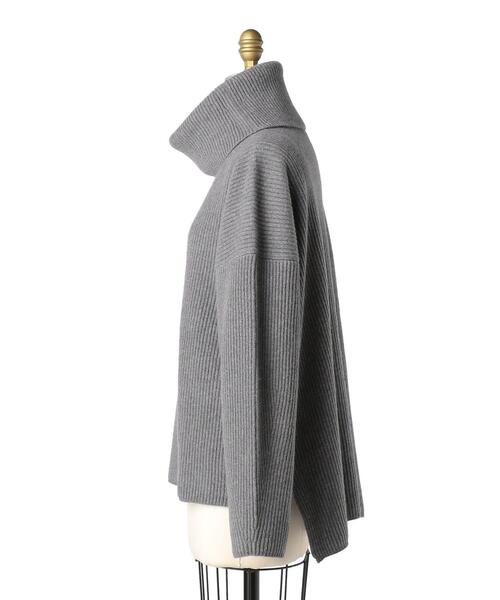 Drawer（ドゥロワー）の「Drawer 9G畦編みタートルネックニット