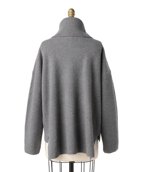 Drawer（ドゥロワー）の「Drawer 9G畦編みタートルネックニット