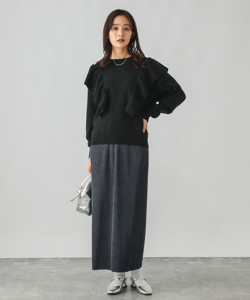 セール】メルティフリルニットプルオーバー/291012（ニット/セーター