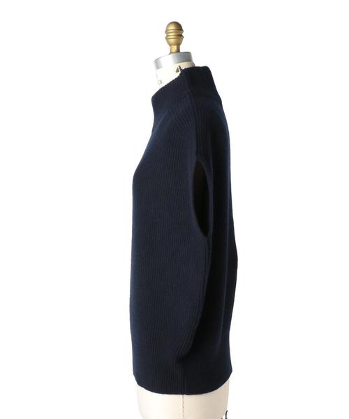 Drawer（ドゥロワー）の「Drawer 9G畦編みボトルネックノースリーブ