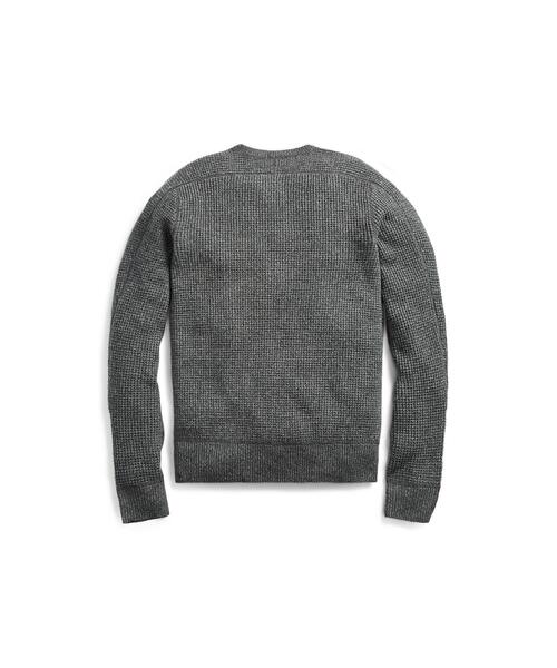 RRL（ダブル アール エル）の「ワッフルニット カシミヤ セーター