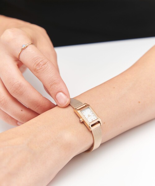 ete（エテ）の「レザー/メタルベルト ダイヤモンド レクタングル