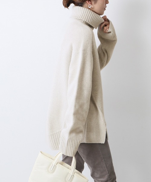 FRAMeWORK（フレームワーク）の「ウールカシミヤタートルロングプル