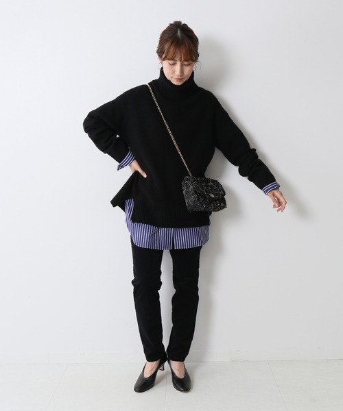 FRAMeWORK（フレームワーク）の「ウールカシミヤタートルロングプル