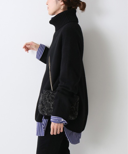 FRAMeWORK（フレームワーク）の「ウールカシミヤタートルロングプル