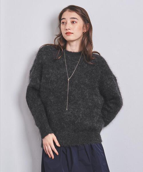 SACRA（サクラ）の「＜SACRA＞アルパカ/モヘヤブレンド クルーネック