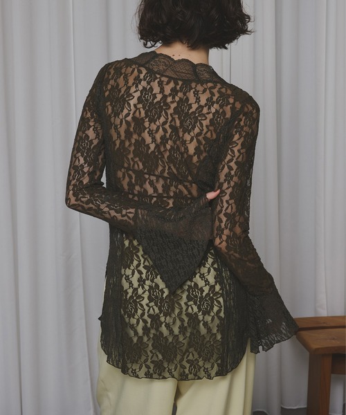 COMBINATION LACE TOP（Tシャツ/カットソー）｜Ameri（アメリ）の