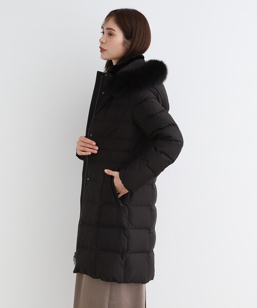 セール】【名品／撥水／抗菌防臭】ロング リサイクルダウンコート