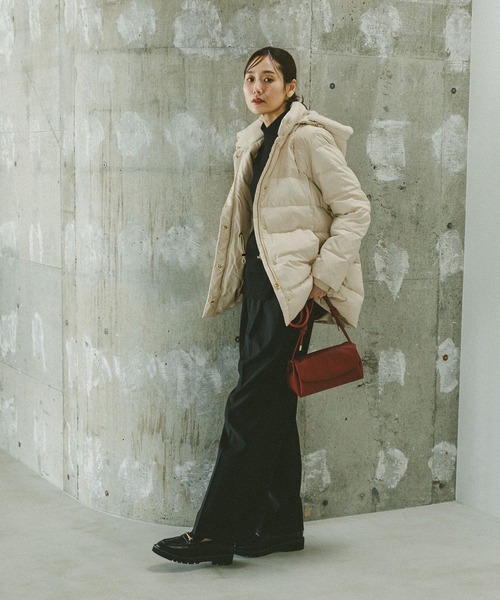 セール】ウツクシルエット撥水ダウンコート/497165（ダウンジャケット