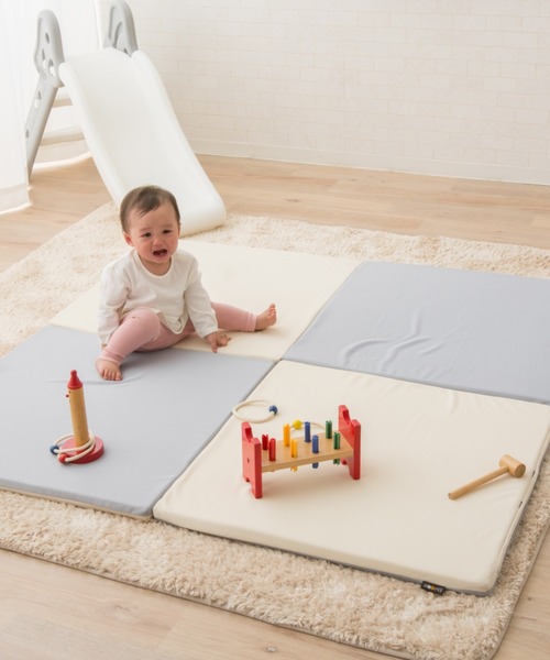 暮らしになじむ 折りたたみプレイマット/140×140cm（ラグ/マット