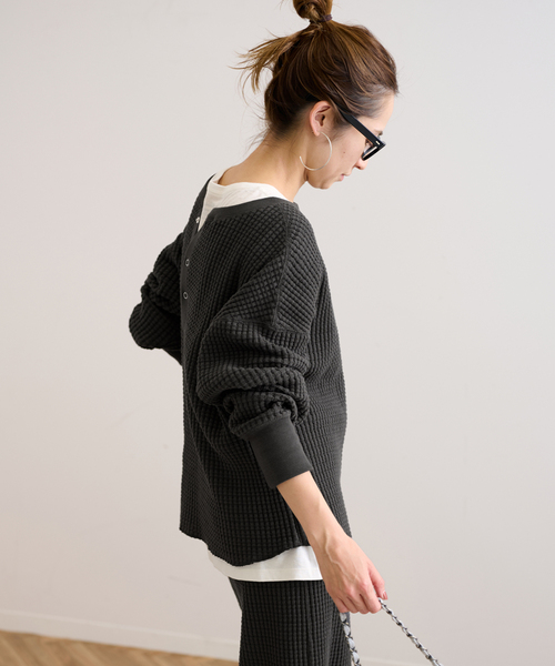 FRAMeWORK（フレームワーク）の「ヘビーワッフル2WAYプルオーバー（T