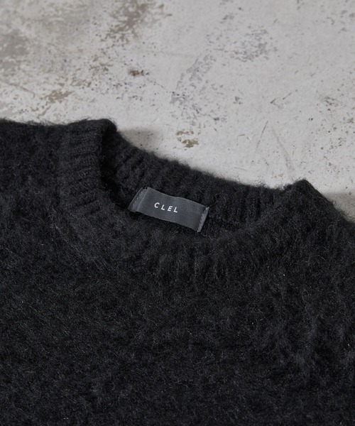 CLEL】Mohair Blend Shaggy Design Knit/モヘアブレンド シャギー