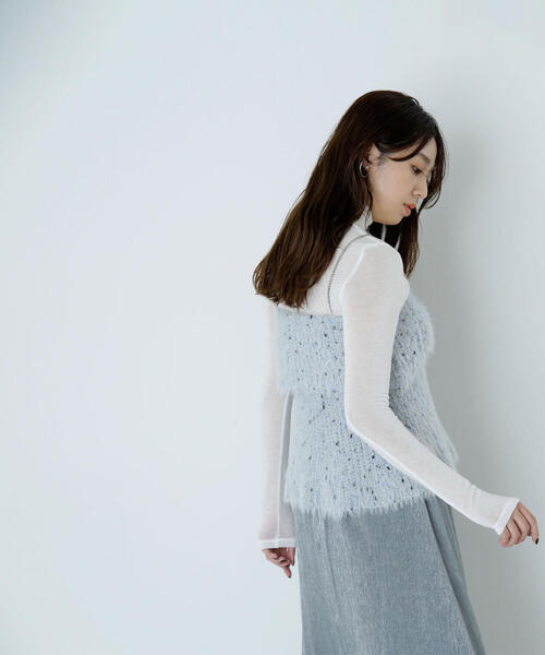 セール】◇ミックスシャギーニットキャミ（キャミソール）｜NATURAL