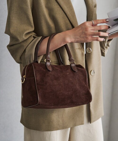 スエード2WAYミニボストンバッグ（ボストンバッグ）｜russet（ラシット